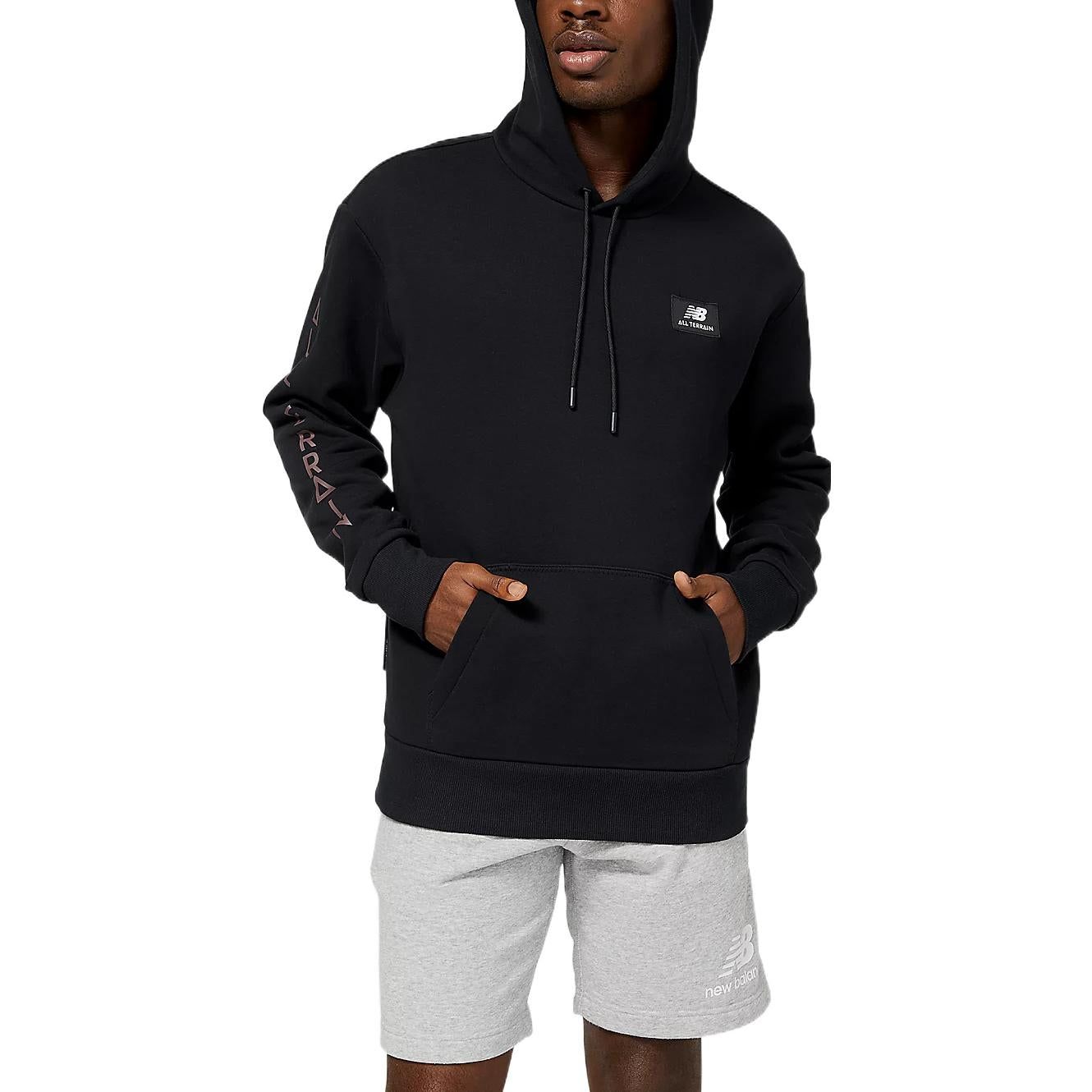 New Balance AT Hoodie 'Black' MT23506-BK sold by KicksCrew product image thumbnail 3