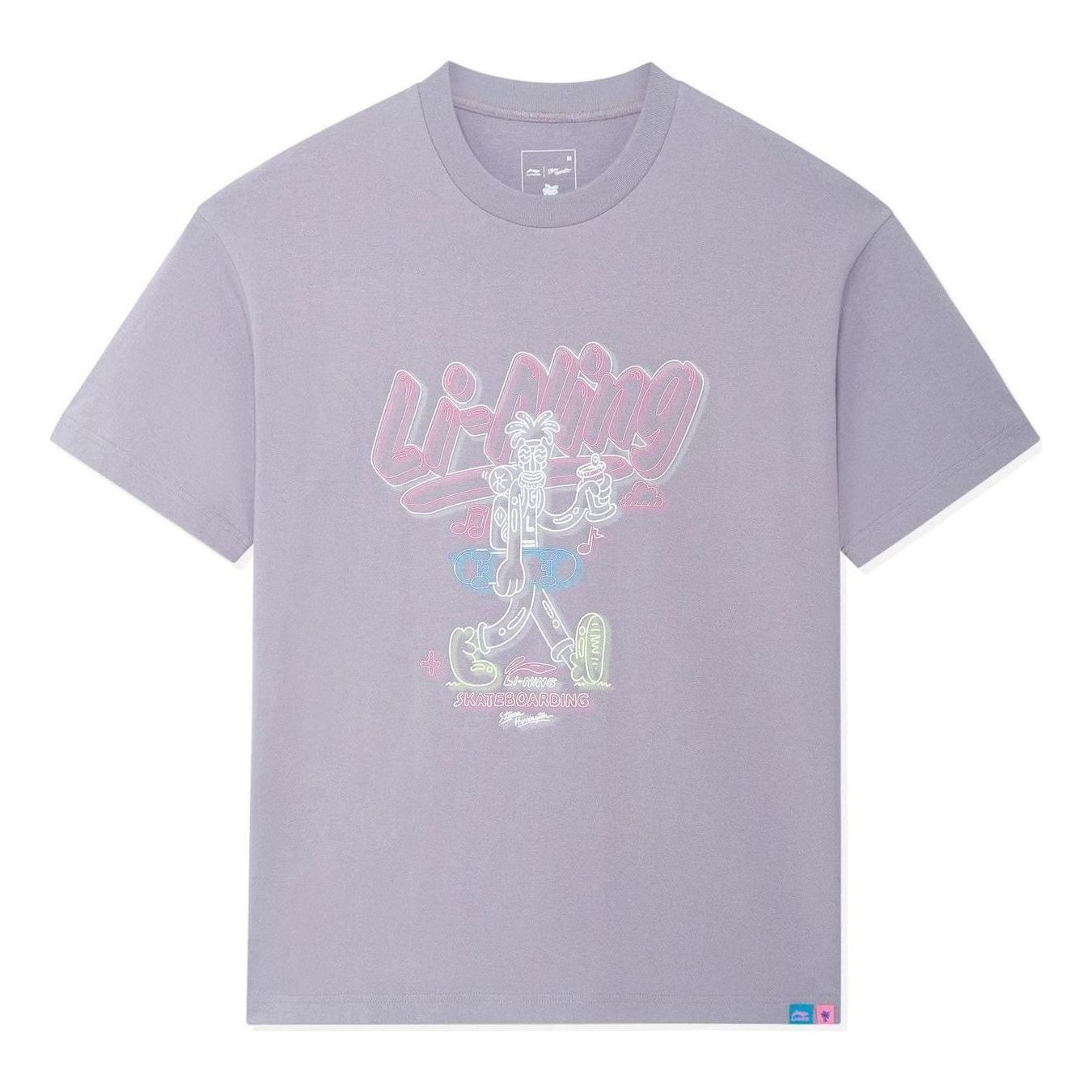 Li-Ning x Steven Harrington Graphic T-shirt 'Purple' AHSSC47-2 sold by KicksCrew
