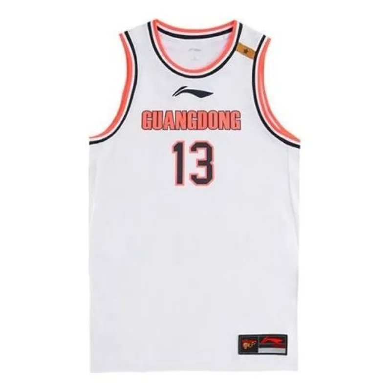 Li-Ning x CBA Guangdong Yi Jianlian Sport Jersey 'White Red' AAYR601-1 sold by KicksCrew