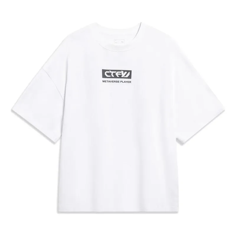 Li-Ning Counterflow Graphic T-shirt 'White' AHST599-2 sold by KicksCrew