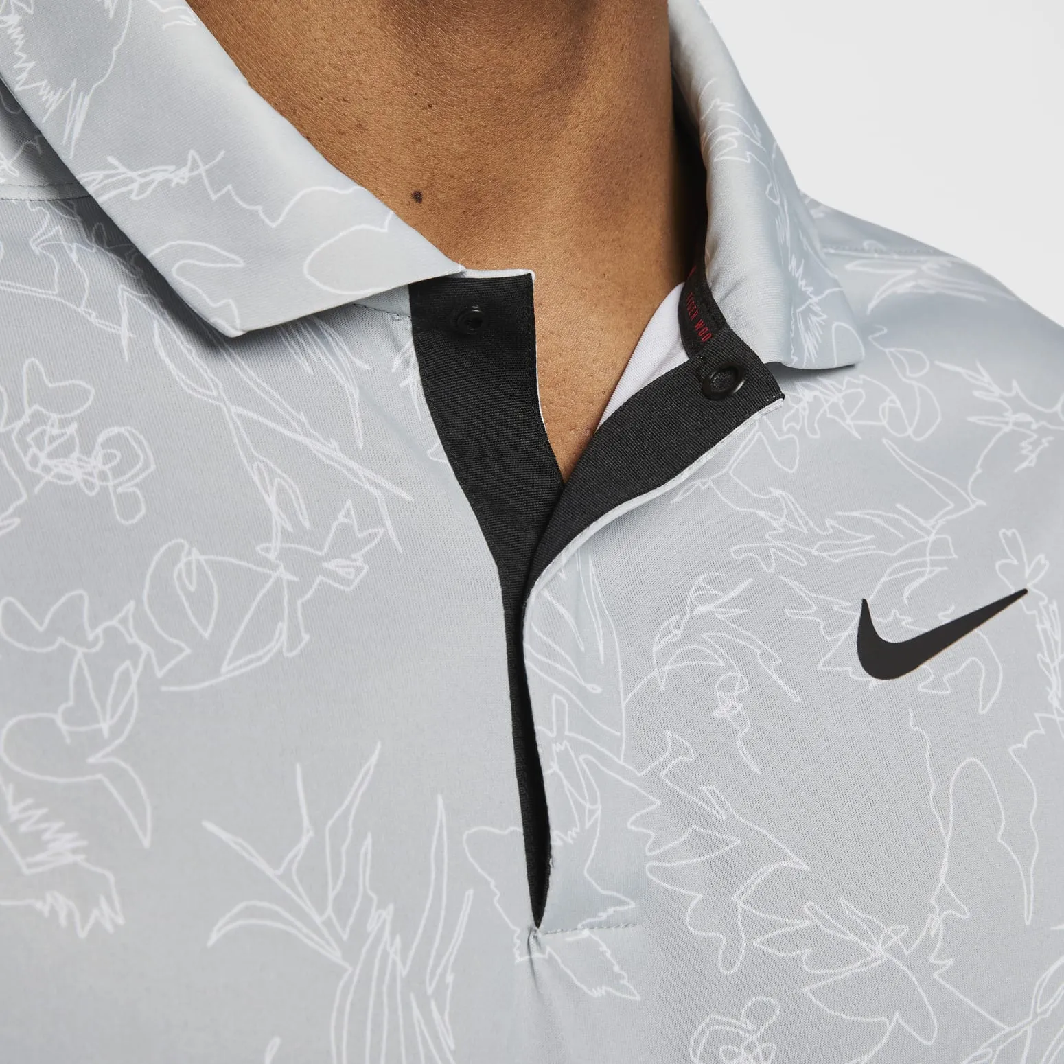 Nike Tiger Woods Dri-FIT ADV Contour Print Polo Shirt 'Grey' DX6092-077 sold by KicksCrew product image thumbnail 3