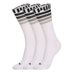 PUMA 3 Pack Seasonal Crew Socks 'White Black' 935100-01 sold by KicksCrew