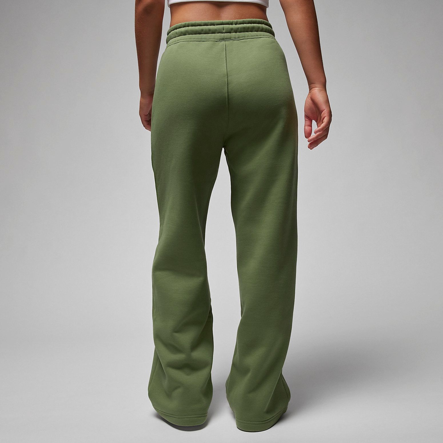 (WMNS) Air Jordan Flight Fleece Pants 'Olive Green' FD7224-340 sold by KicksCrew product image thumbnail 3