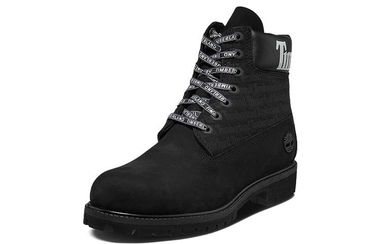 Timberland 6-Inch Premium Logo Wide-Fit Boots 'Black Nubuck' A1TUW sold by KicksCrew product image thumbnail 2