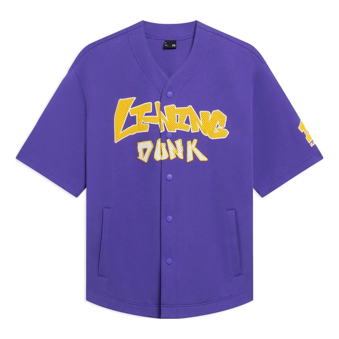 Li-Ning Hoops Graphic Loose Fit Shirt 'Purple' AWDT547-3 sold by KicksCrew
