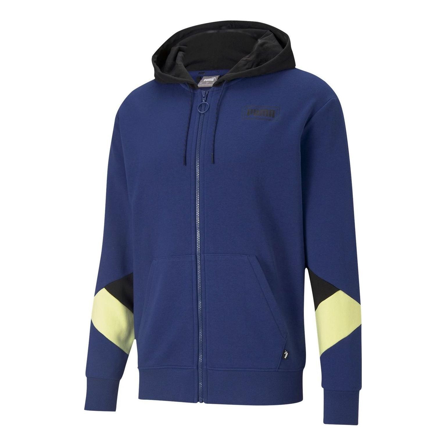 Puma Rebel Full Zip Hoodie 'Blue Black Yellow' 588859-12 sold by KicksCrew