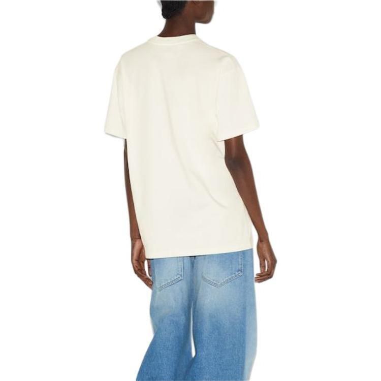 (WMNS) Gucci Cotton Jersey Printed T-Shirt 'Off White' 776596-XJGHP-9088 sold by KicksCrew product image thumbnail 3