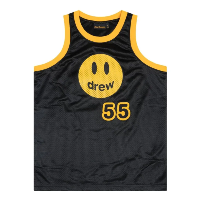 Drew House Mesh Mascot Basketball Jersey 'Black' DR-SS22-455 sold by KicksCrew