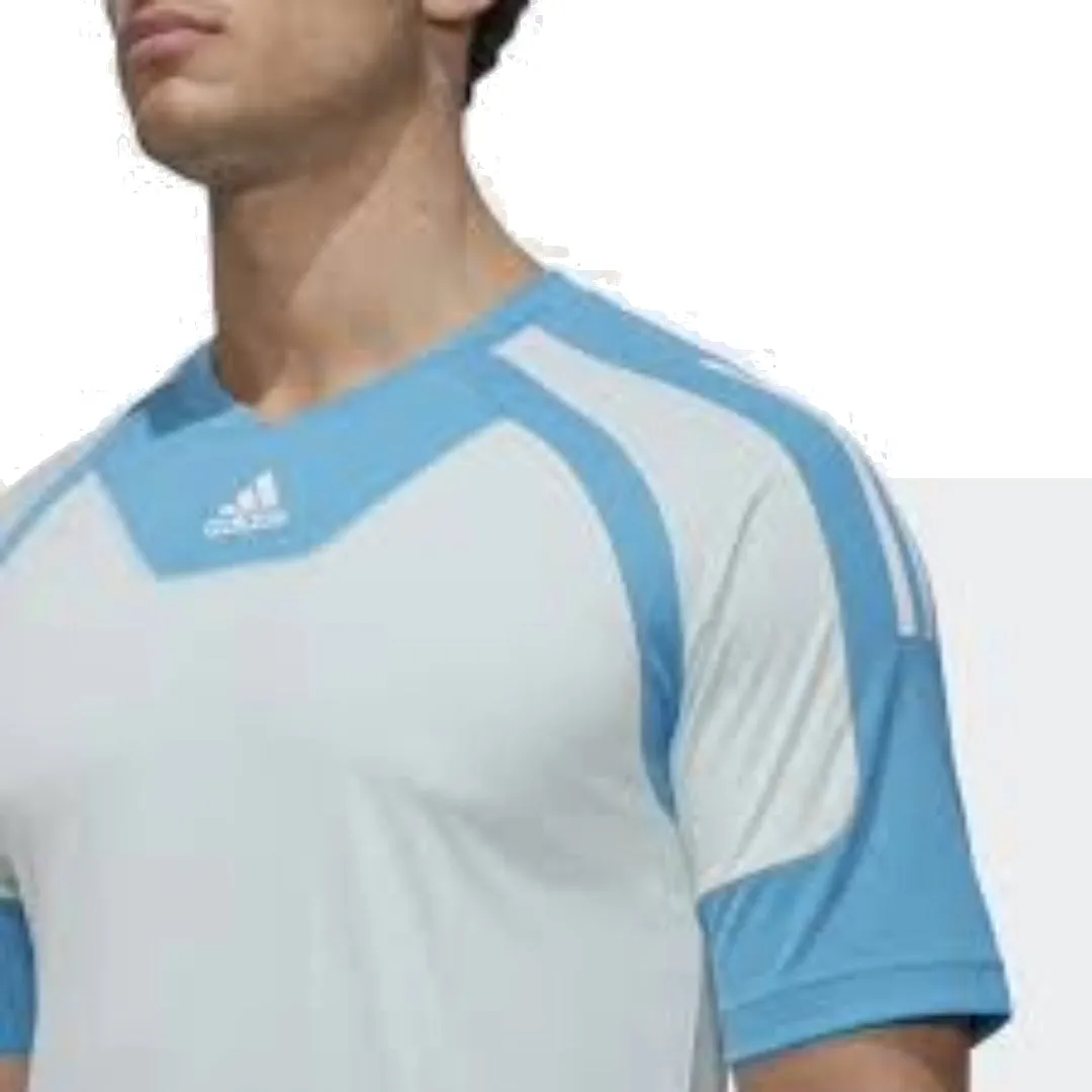 adidas Training T-Shirt 'White Blue' HS8795 sold by KicksCrew product image thumbnail 3