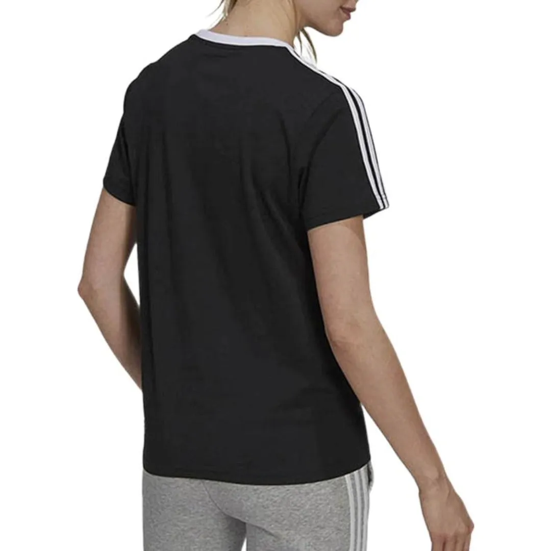 (WMNS) adidas Essentials 3-Stripes T-Shirt 'Black' GS1379 sold by KicksCrew product image thumbnail 2