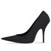 (WMNS) Balenciaga Knife Pumps 'Black' 719907W2ES01000 sold by KicksCrew