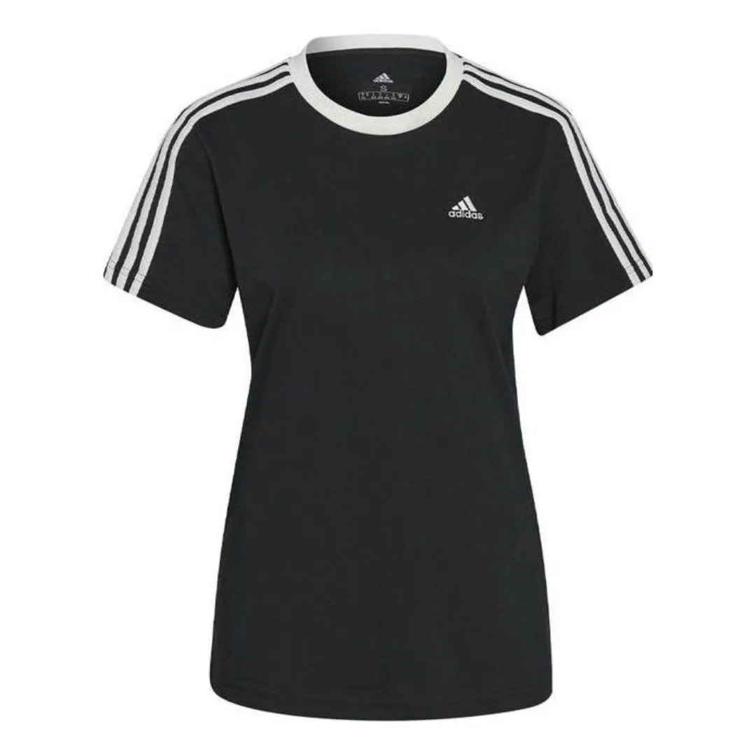 (WMNS) adidas Essentials 3-Stripes T-Shirt 'Black' GS1379 sold by KicksCrew