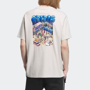 adidas originals x Monkey Kingdom GFX T-shirt 'Wonder Beige' IP1792 sold by KicksCrew