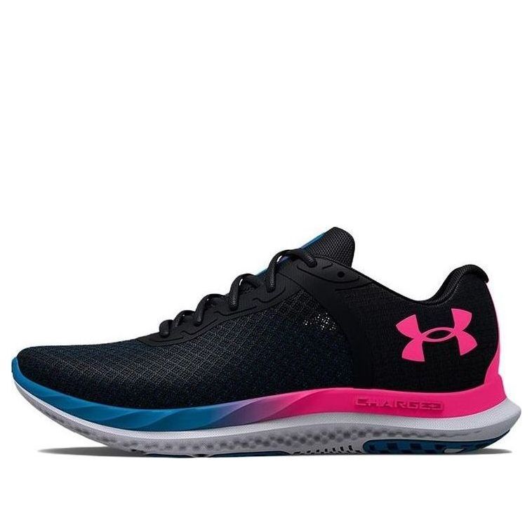 (WMNS) Under Armour Charged Breeze 'Black Electro Pink' 3025130-002 sold by KicksCrew
