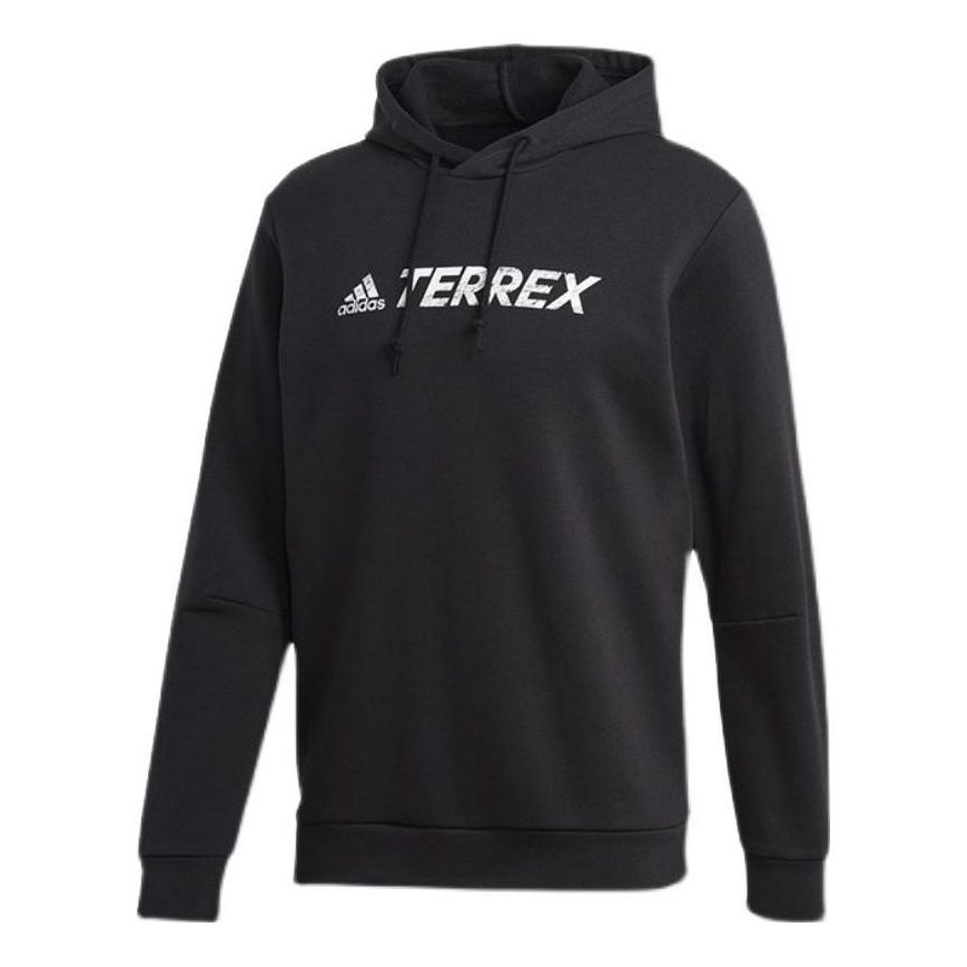 adidas Terrex Graphic Logo Hoodie 'Black' GL6107 sold by KicksCrew