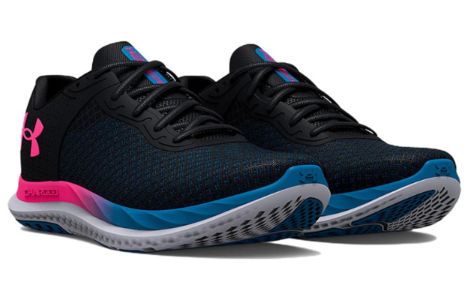(WMNS) Under Armour Charged Breeze 'Black Electro Pink' 3025130-002 sold by KicksCrew