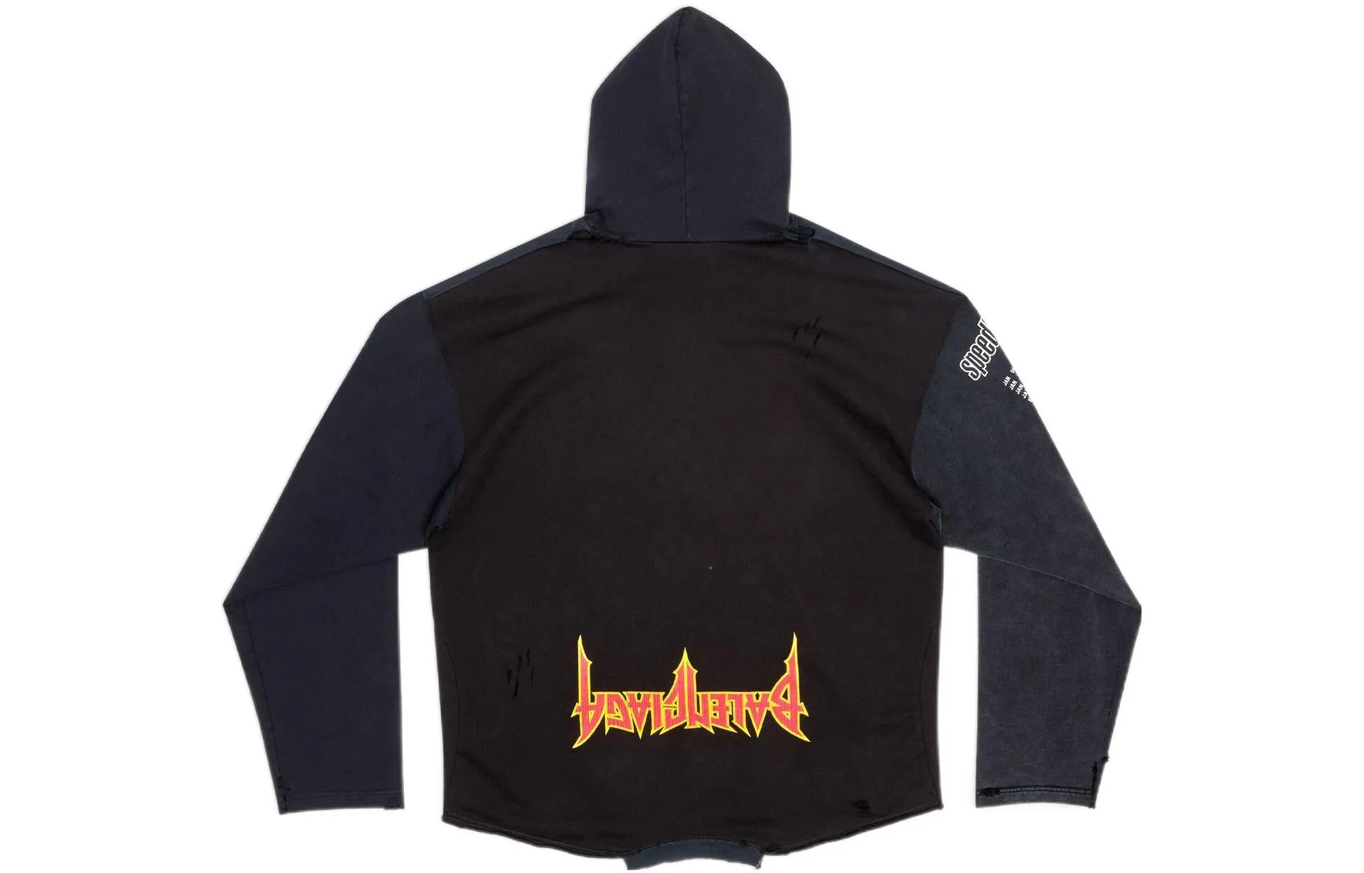 Balenciaga Speed Hunters Upside Down Hoodie Oversized 'Black Faded' 698156TMVD11000 sold by KicksCrew product image thumbnail 2