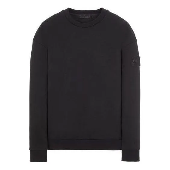STONE ISLAND Ghost Crewneck Sweatshirt 'Black' 7715633F3-V0029 sold by KicksCrew