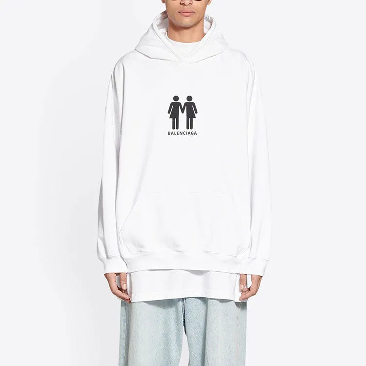 Balenciaga Pride Hoodie Boxy Fit 'White' 651799TMVO30904 sold by KicksCrew product image thumbnail 3