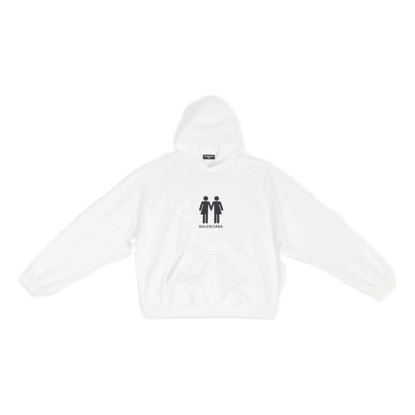 Balenciaga Pride Hoodie Boxy Fit 'White' 651799TMVO30904 sold by KicksCrew