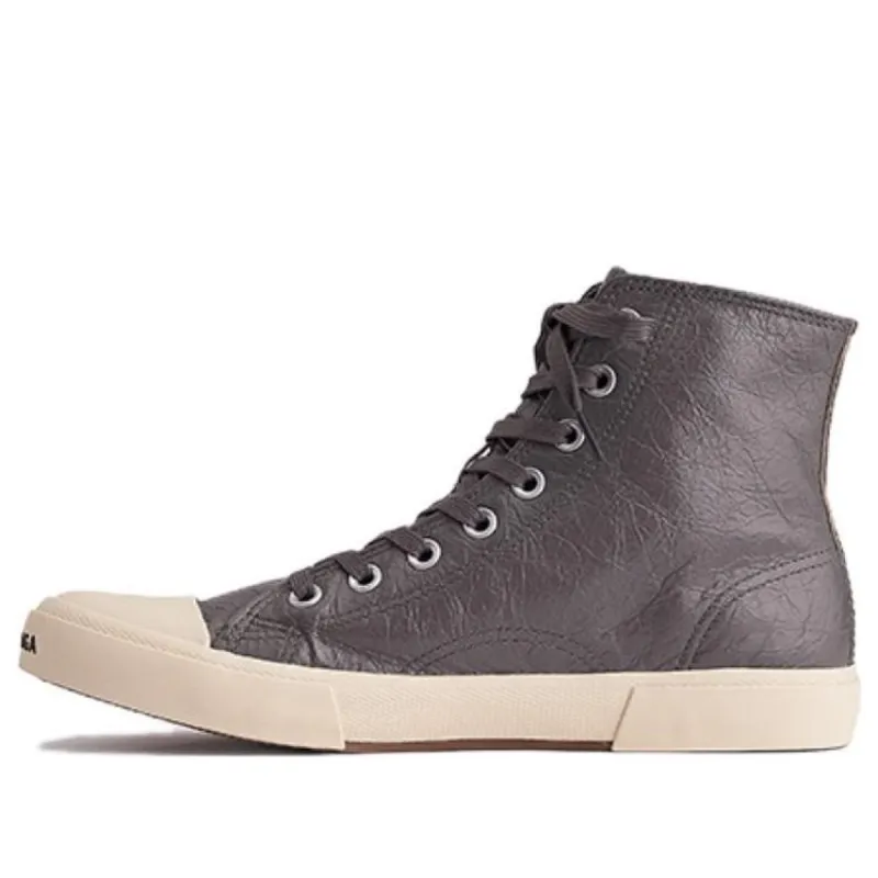 Balenciaga Paris High Top Sneakers 'Brown Leather and White Rubber' 688752W3RCA1890 sold by KicksCrew