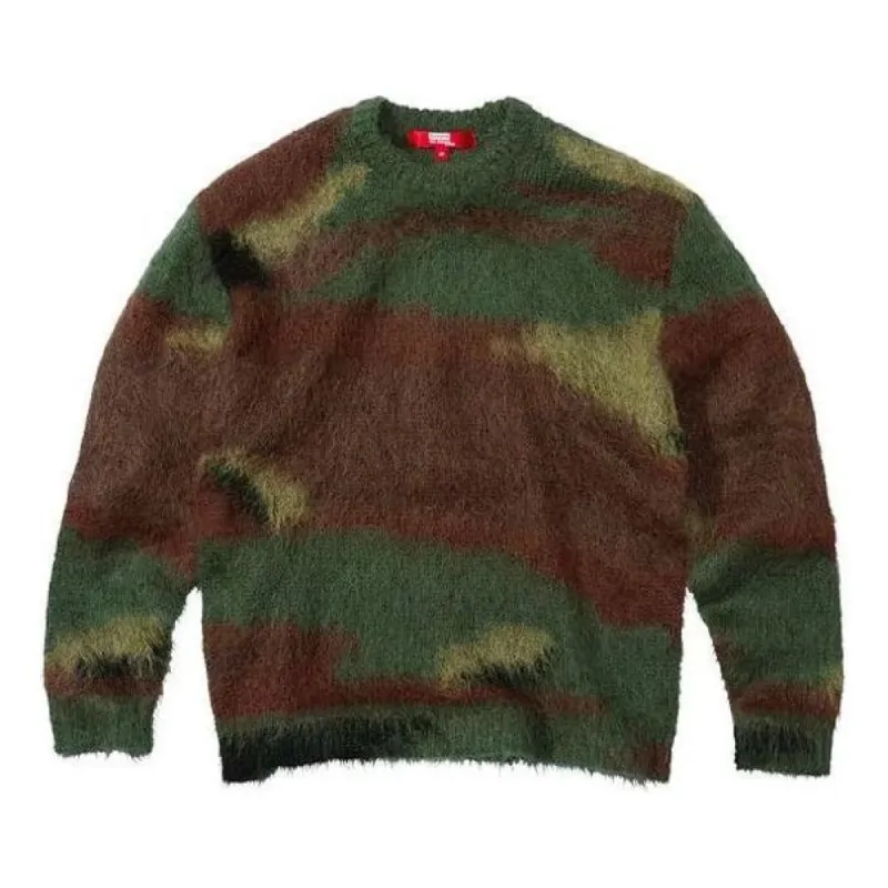 Supreme x JUNYA WATANABE COMME des GARONS MAN Brushed Camo Sweater 'Green Brown' SUP-FW21-281 sold by KicksCrew