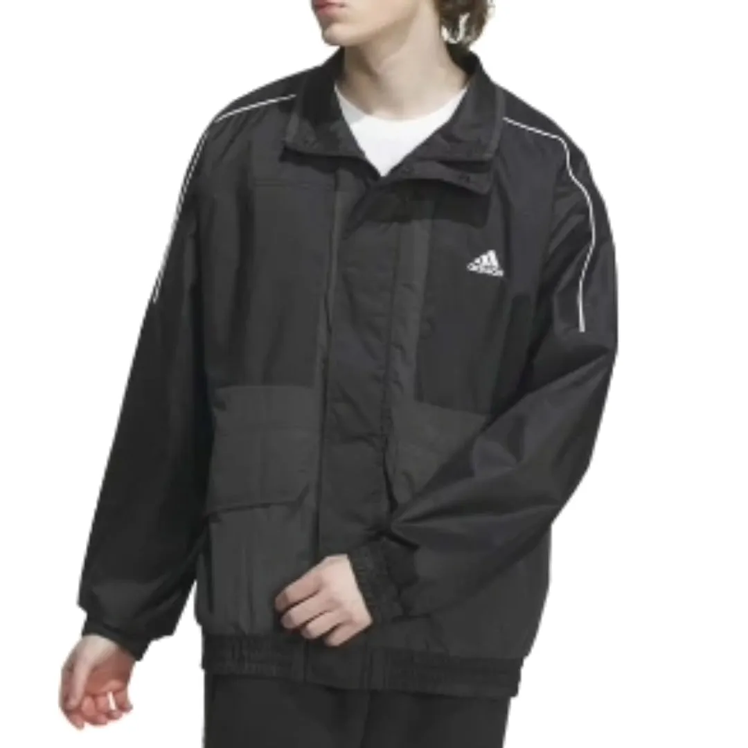 adidas Warding Oversized Fit Woven Full Zip Jacket 'Black' IK7326 sold by KicksCrew product image thumbnail 3