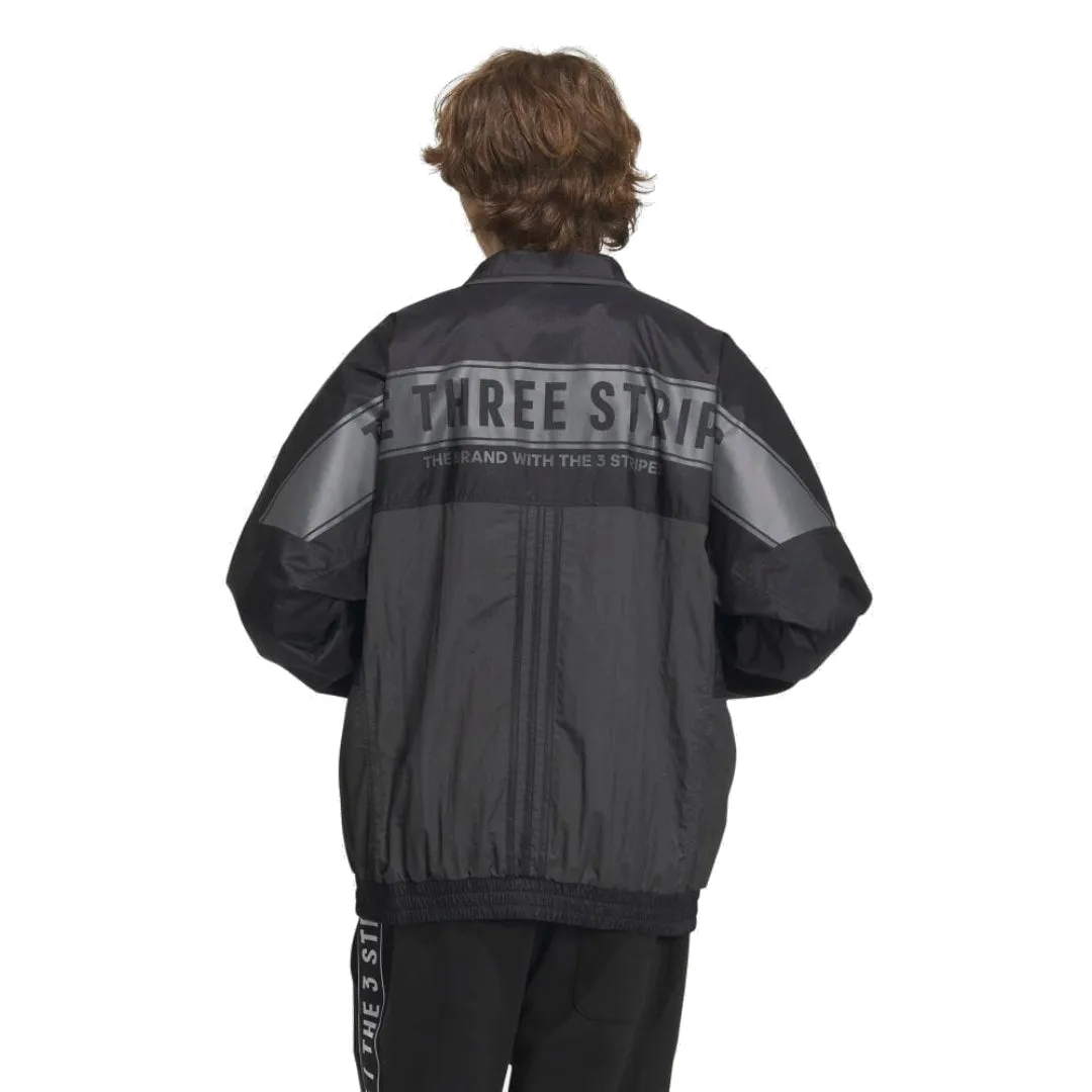 adidas Warding Oversized Fit Woven Full Zip Jacket 'Black' IK7326 sold by KicksCrew product image thumbnail 2