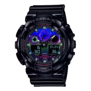 CASIO G-Shock Digial-Analog 'Black' GA-100RGB-1A sold by KicksCrew