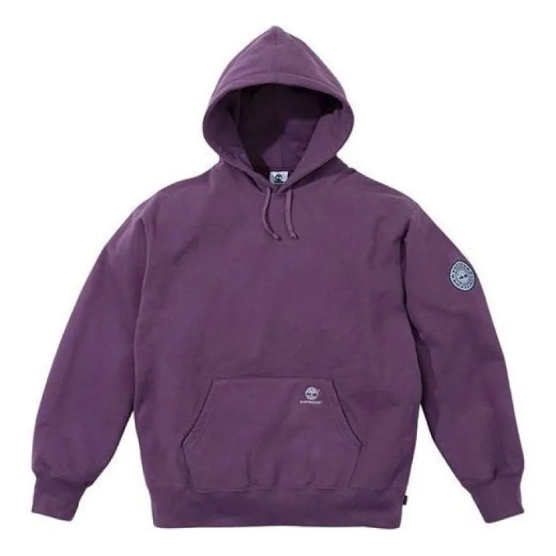 Supreme x Timberland Hooded Sweatshirt 'Purple White' SUP-FW21-272 sold by KicksCrew