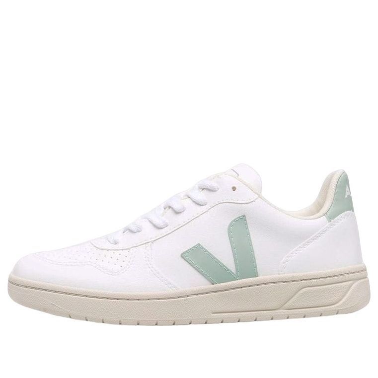 Veja V-10 Lace-Up Sneakers 'White Matcha' VX0702806A sold by KicksCrew