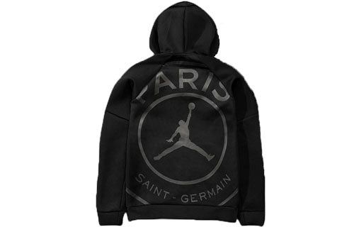 Air Jordan x Paris Saint-Germain Full Zip Hoodie Jacket 'Black' BQ4191-010 sold by KicksCrew product image thumbnail 2