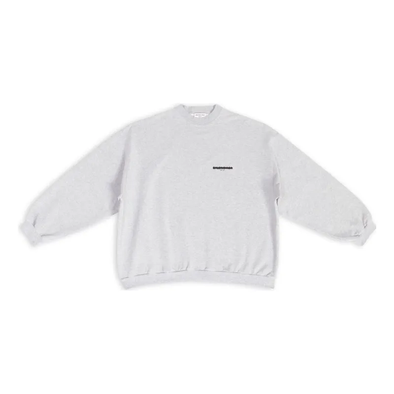 Balenciaga Strike 1917 Crewneck Sweater Oversized 'Light Grey' 699212TMVH21023 sold by KicksCrew