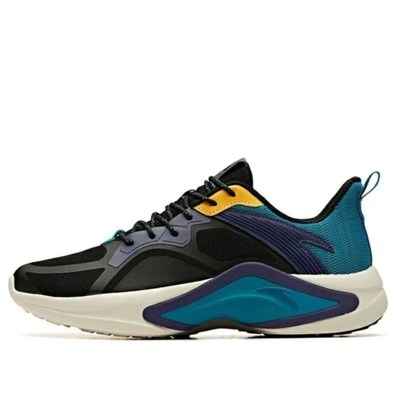 ANTA Running Series Sneakers 'Black Blue' 91945533-1 sold by KicksCrew