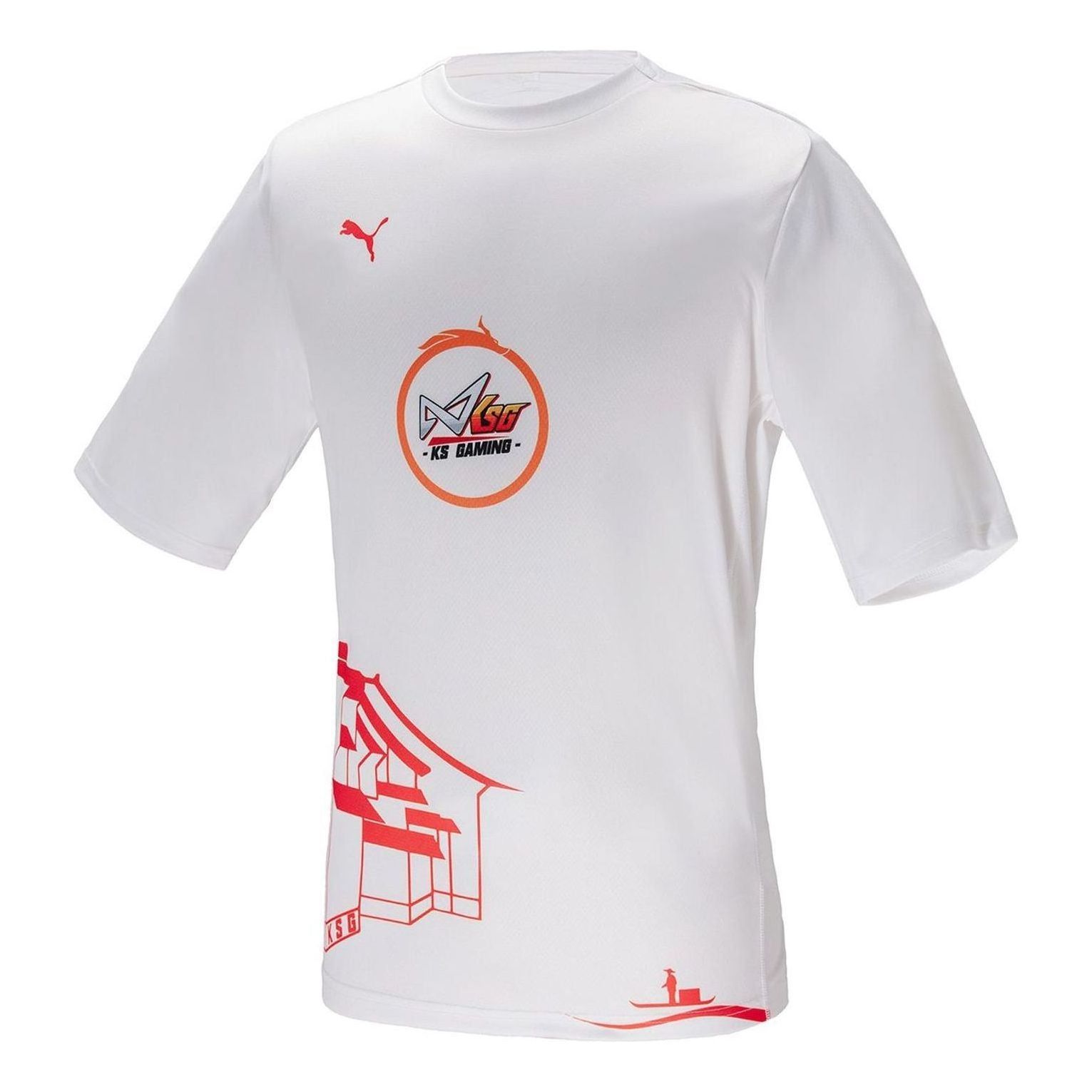 PUMA Casual Logo T-Shirt 'White' 605762-08 sold by KicksCrew