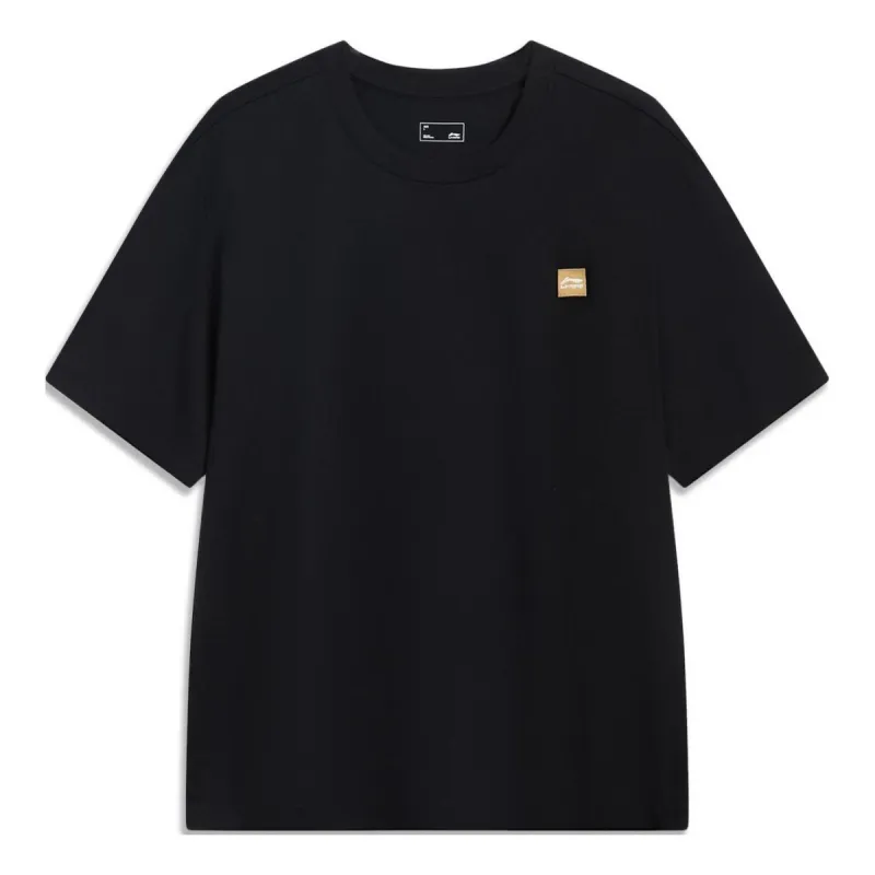 Li-Ning Small Logo T-shirt 'Black' AHST561-2 sold by KicksCrew