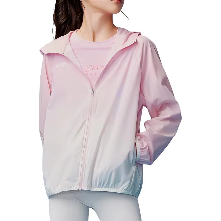 (GS) ASICS Hooded Jacket 'Pink White' 332241053058-0620 sold by KicksCrew product image thumbnail 4