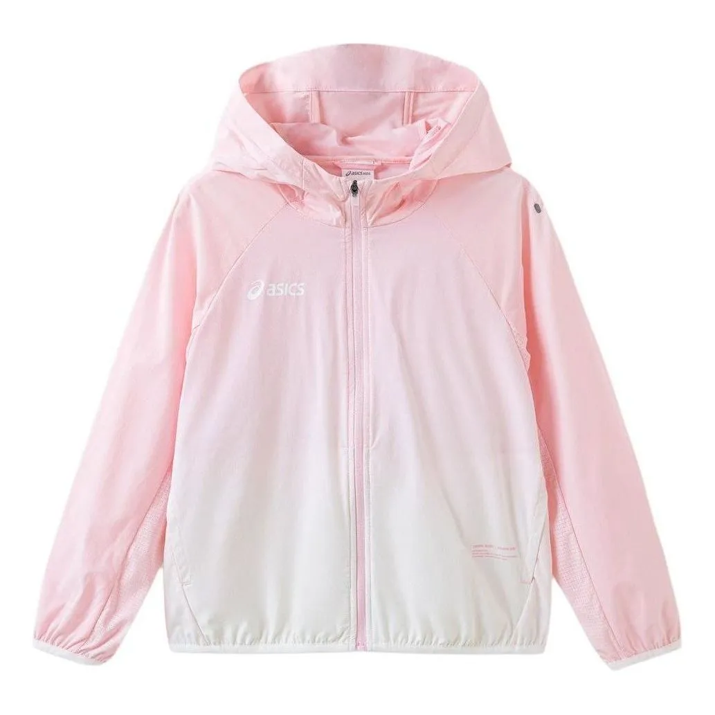 (GS) ASICS Hooded Jacket 'Pink White' 332241053058-0620 sold by KicksCrew