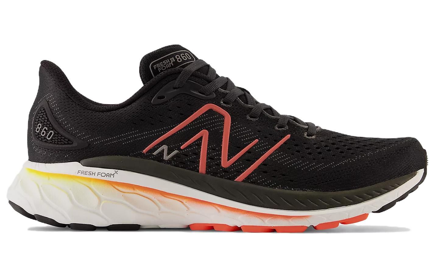 New Balance Fresh Foam X 860v13 Shoes 'Black White Orange' M860D13 sold by KicksCrew product image thumbnail 2