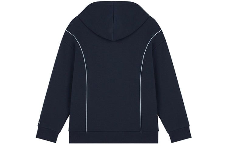 (WMNS) New Balance Athletics Fleece Sweatshirt 'Navy White' AWT11502-ECL sold by KicksCrew product image thumbnail 2
