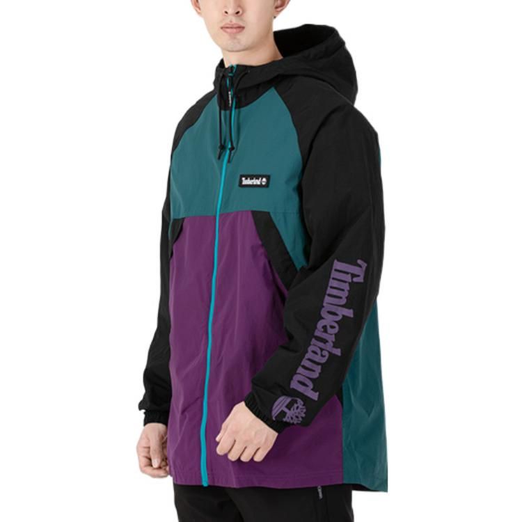 Timberland Windbreaker Full Zip Jacket 'Green Purple' A2BV4-AQ3 sold by KicksCrew product image thumbnail 3
