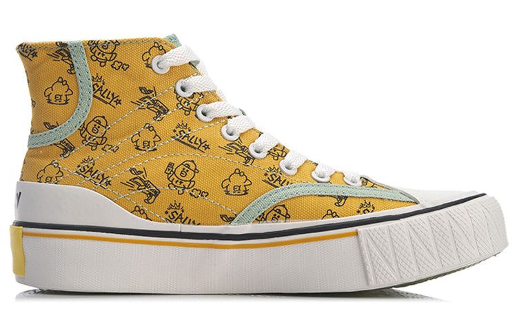 (WMNS) Li-Ning x LINE FRIENDS WeiWu Canvas Hi Shoes 'Yellow White' AGCQ594-1 sold by KicksCrew product image thumbnail 2