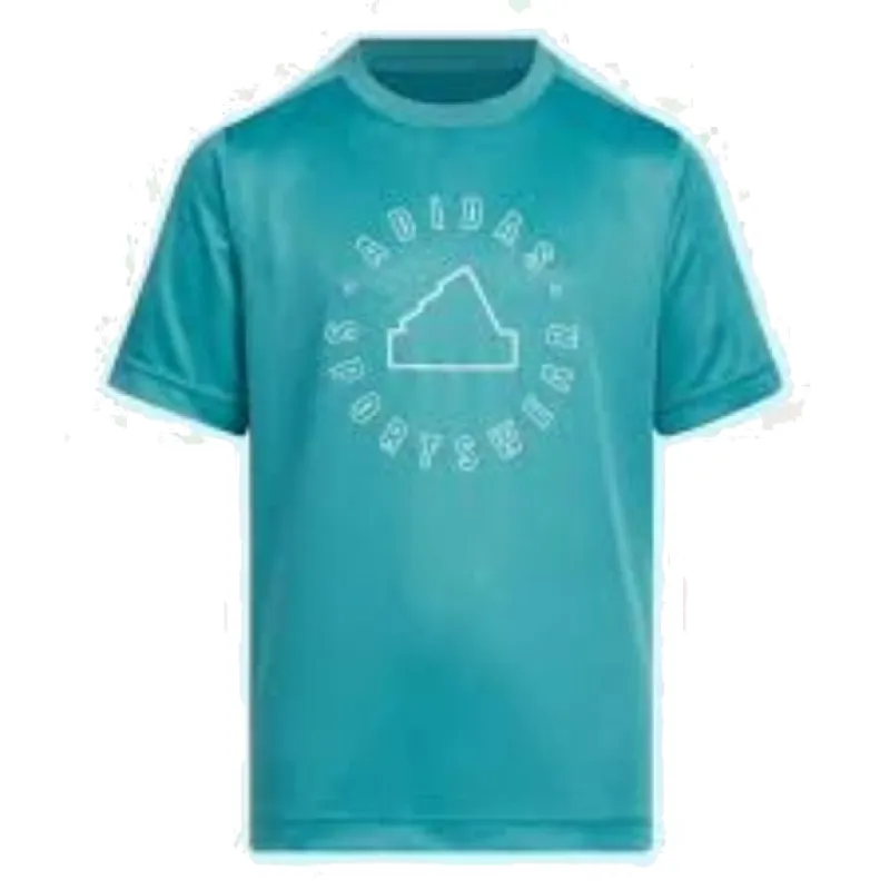 (GS) adidas Sportswear T-Shirt Asia Sizing 'Blue' IT4031 sold by KicksCrew