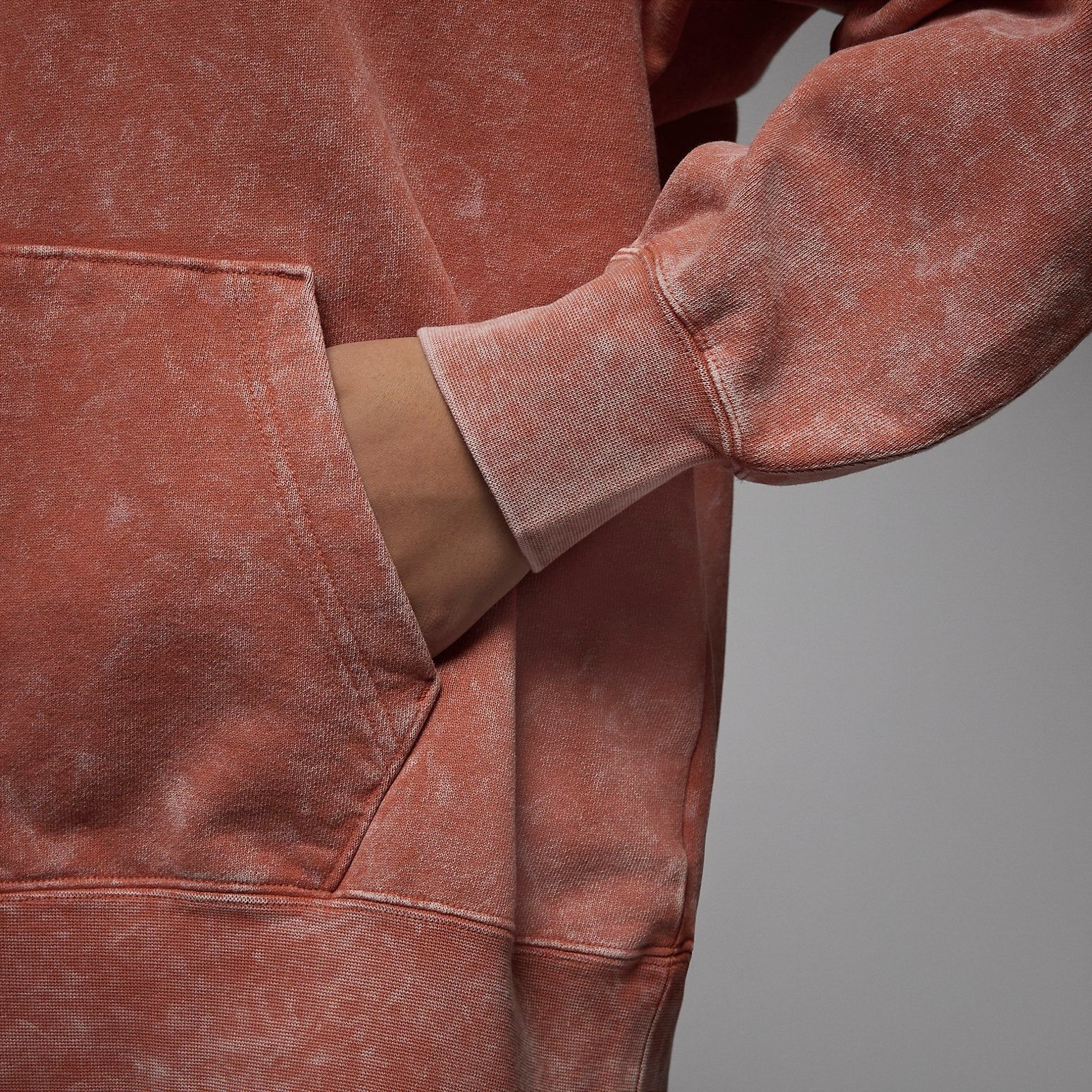 (WMNS) Air Jordan Flight Fleece Hoodie 'Rust' DX0443-812 sold by KicksCrew product image thumbnail 2
