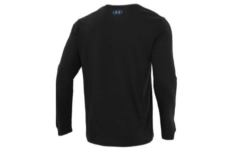 Under Armour Boxed Script Long Sleeve T-shirt 'Black Blue' 1361691-001 sold by KicksCrew