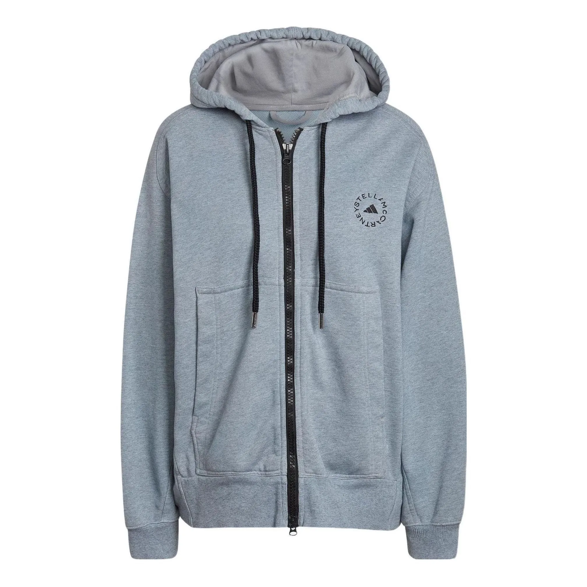 (WMNS) adidas By Stella McCartney Sportswear Fleece Jacket 'Grey' HB7405 sold by KicksCrew