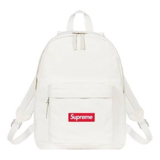 Supreme Canva Backpack 'White Red' SUP-FW21-051 sold by KicksCrew