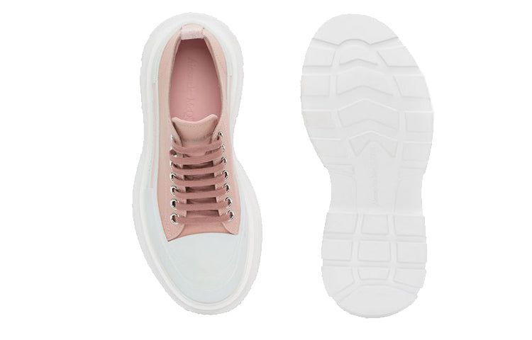 (WMNS) Alexander McQueen Tread Slick Low Lace Up 'Light Pink White' 611705W4LR19243 sold by KicksCrew product image thumbnail 4