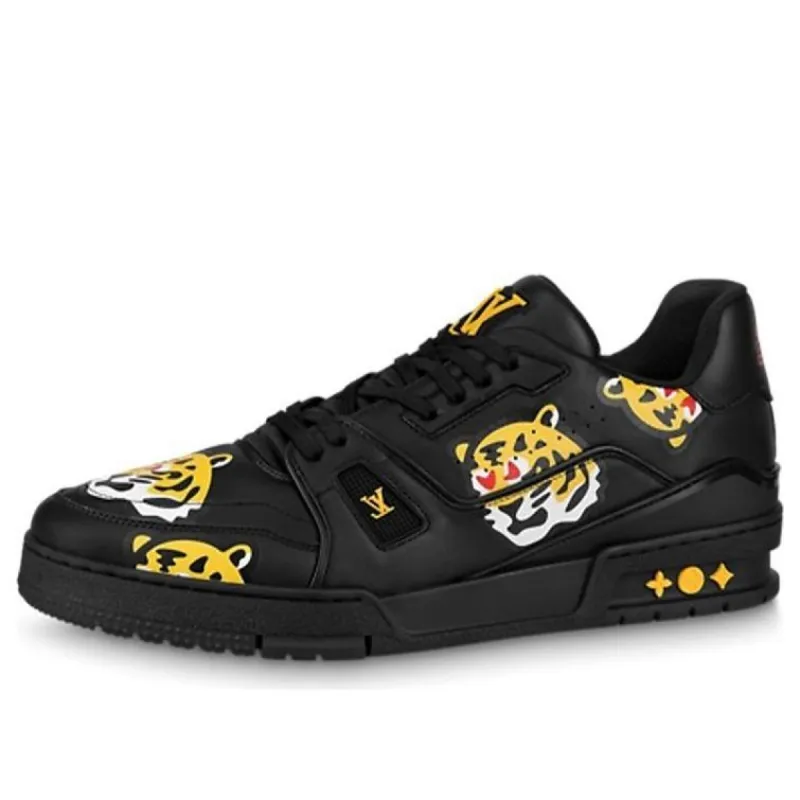 LOUIS VUITTON x Nigo Trainers 'White with Tiger Monogram' 1A9JBI sold by KicksCrew