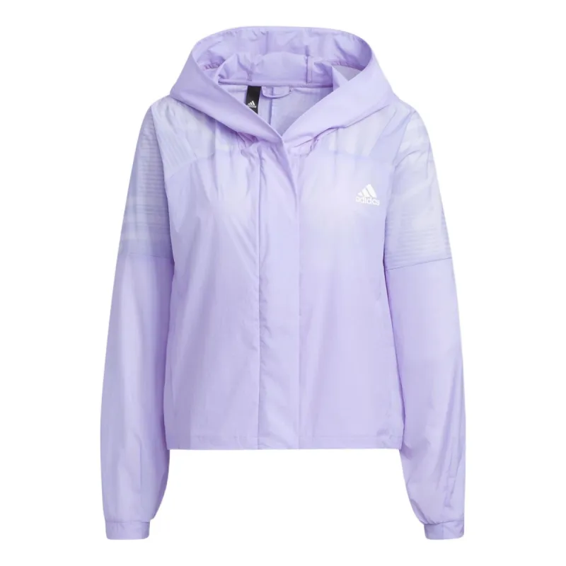 (WMNS) adidas AOP WB Zip Up Hoodie 'Purple' HF2479 sold by KicksCrew